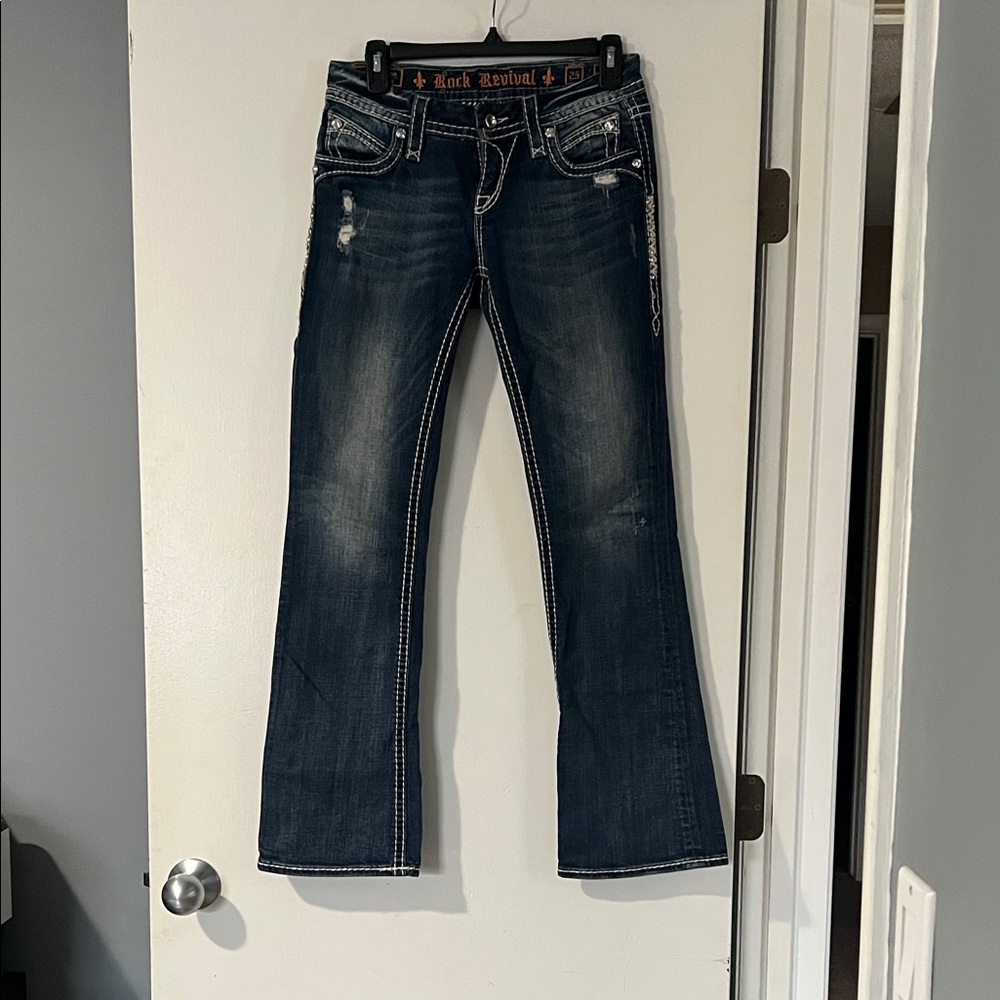 Rock Revival Dark Blue Flare Jeans